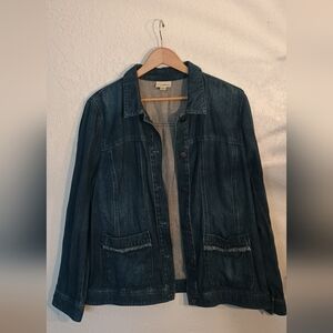 J. Jill Dark Blue Jean Jacket